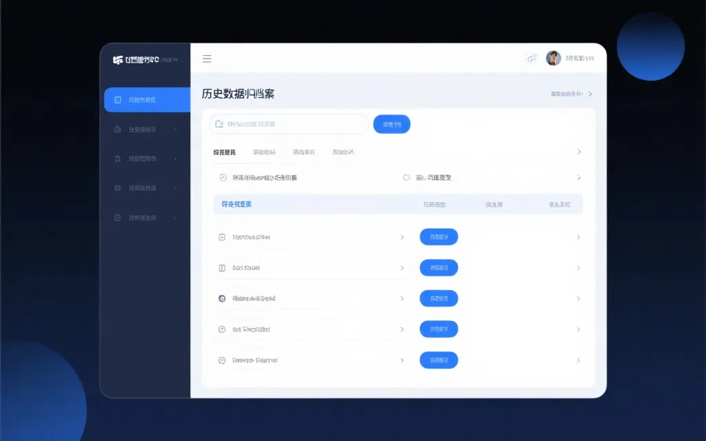 历史开奖数据归档与检索交互设计